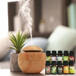 Milano USB Diffuser With 10 Pack Of Aroma Oils Light Wood Grain -Outlet Home Store ABM 501920 5