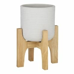 Rogue Emani Planter 26x35cm Light Grey