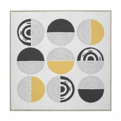 Amalfi Talara Wall Décor 80x80cm Mustard