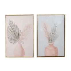 Amalfi Pamona 2 Piece Wall Décor Set 40x60cm Pink