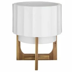 Amalfi Arman Plant Pot On Stand 28x39cm White