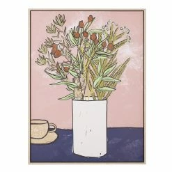 Amalfi Tea & Natives Wall Décor 63x83cm Green