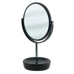 Salt & Pepper Salt & Pepper Suds Mirror Double Sided On Base 30cm Black