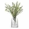 LSA Pleat Clear Vase 20cm -Outlet Home Store CWM LSA10090
