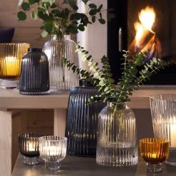 LSA Pleat Clear Vase 20cm 7 LSA Pleat Clear Vase 20cm -Outlet Home Store CWM LSA10090 3