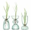 LSA Canopy Recycled Glass Trio Vase Set 13cm 1 LSA Canopy Recycled Glass Trio Vase Set 13cm -Outlet Home Store CWM LSA11057