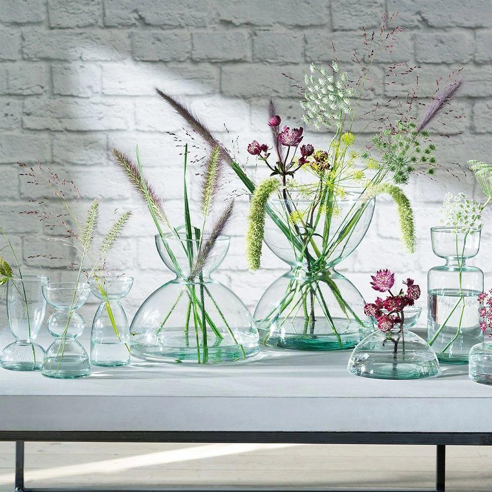 LSA Canopy Recycled Glass Vase 9.5cm 4 LSA Canopy Recycled Glass Vase 9.5cm - Image 2