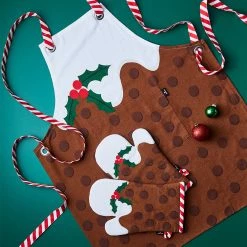 Ambrosia Santas Workshop IV Set Of 2 Oven Glove Pudding -Outlet Home Store HIM 1040895 3