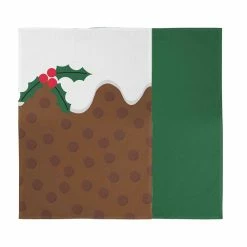Ambrosia Santas Workshop IV Set Of 2 Tea Towel Pudding