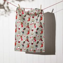 Ambrosia Santas Workshop IV Tea Towel - Designs May Vary -Outlet Home Store HIM 1040900 4