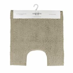 Algodon Toggle Contoured Bath Mat 50 X 50cm Stone