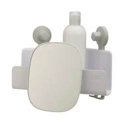 Joseph Joseph EasyStore Corner Shower Caddy With Mirror White