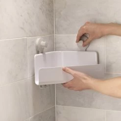 Joseph Joseph EasyStore Corner Shower Caddy 2 Pack White 9 Joseph Joseph EasyStore Corner Shower Caddy 2 Pack White -Outlet Home Store JOS 70550 3