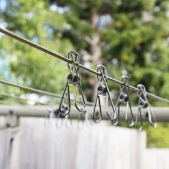 White Magic Eco Basics Stainless Steel Clothes Pegs Pack Of 9 9 White Magic Eco Basics Stainless Steel Clothes Pegs Pack Of 9 -Outlet Home Store JTY WMEBCP 4