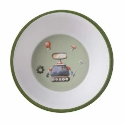 Ashdene Robots 5 Piece Kids Dinner Set Green -Outlet Home Store LAD 521122 4