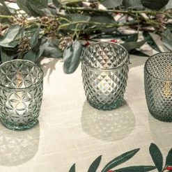 Ladelle Twinkle 3 Pack Of Jadeite Tealights -Outlet Home Store LAD 72648 5