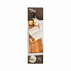 Alex Liddy Acacia Bath Caddy With Wine Holder -Outlet Home Store PCP 1038189 3