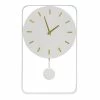 Stoneleigh Roberson Santai Metal Wall 66x41cm Clock White 2 Stoneleigh Roberson Santai Metal Wall 66x41cm Clock White -Outlet Home Store RMA 966162