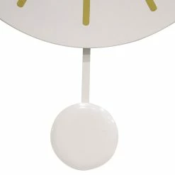 Stoneleigh Roberson Santai Metal Wall 66x41cm Clock White -Outlet Home Store RMA 966162 3