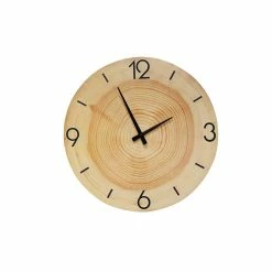 Stoneleigh Roberson Log Look Wall Clock 40cm Natural