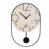 Stoneleigh Roberson June Wall Clock With Pendulum 62x42cm Natural -Outlet Home Store RMA 966181