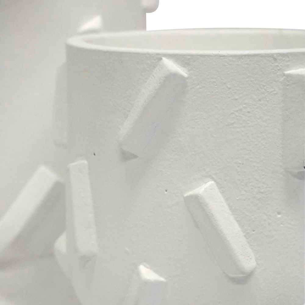 Stoneleigh Roberson Dash Vase 24x22cm White 4 Stoneleigh Roberson Dash Vase 24x22cm White - Image 2