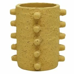 Stoneleigh Roberson Spike Vase 18x17cm Mustard