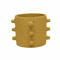 Stoneleigh Roberson Spike Planter 16x22cm Mustard