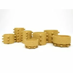 Stoneleigh Roberson Spike Planter 16x22cm Mustard -Outlet Home Store RMA 966263 4