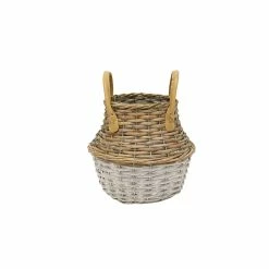 Stoneleigh Roberson Harper Woven Basket Small 28cm Natural & White