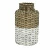 Stoneleigh Roberson Harper Woven Vase Medium Natural & White -Outlet Home Store RMA 966359