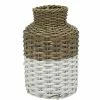 Stoneleigh Roberson Harper Woven Vase Small Natural & White -Outlet Home Store RMA 966360